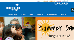 Desktop Screenshot of imaginationstage.org